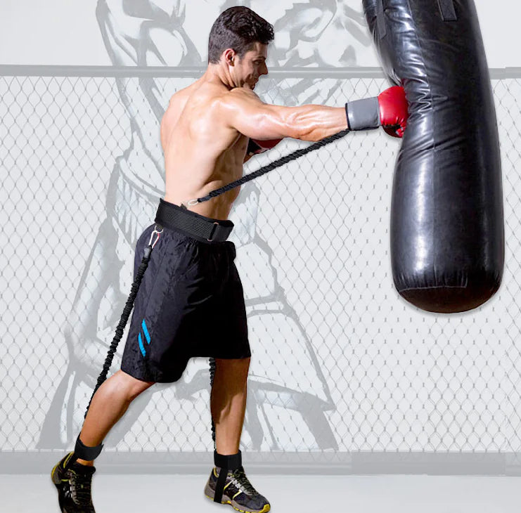 Taekwondo Boxing Basketball Leg Trainer with Resistance Bands