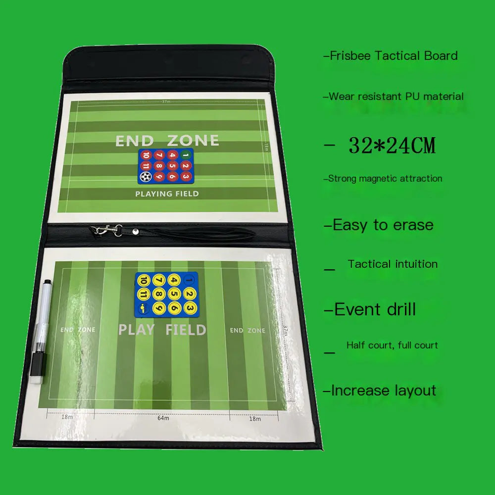 Frisbee Tactics Board for Coaching and Simulation